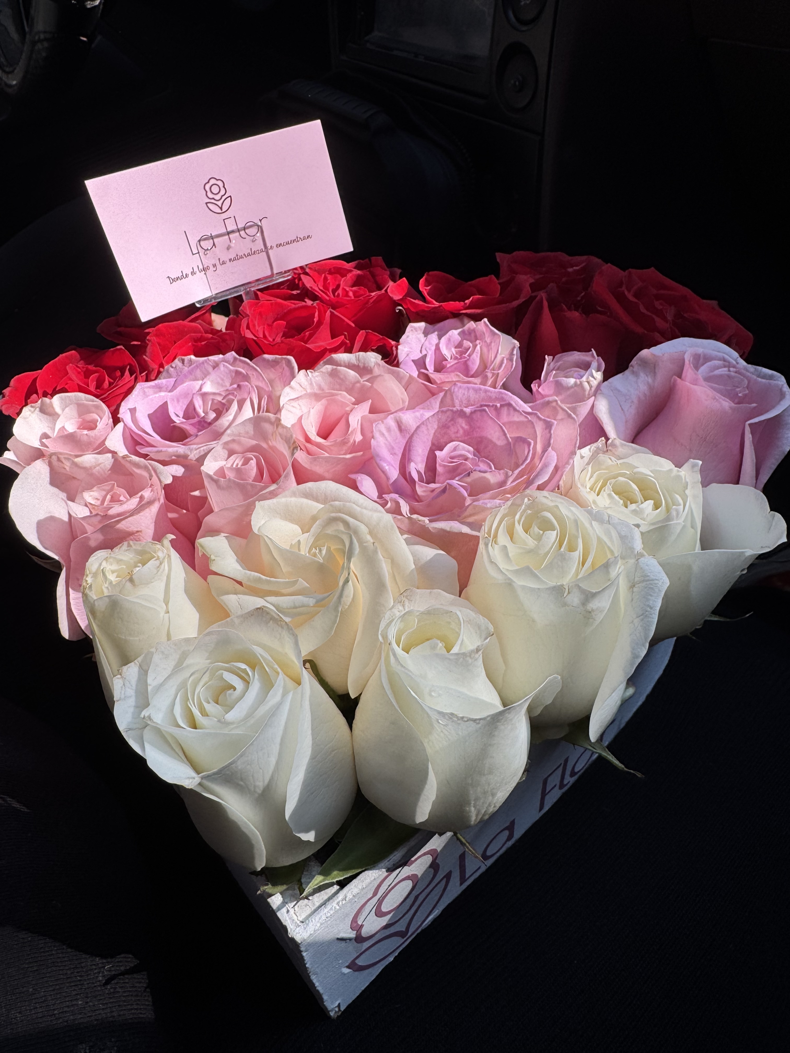 Arreglo De Rosas En Forma De Corazón