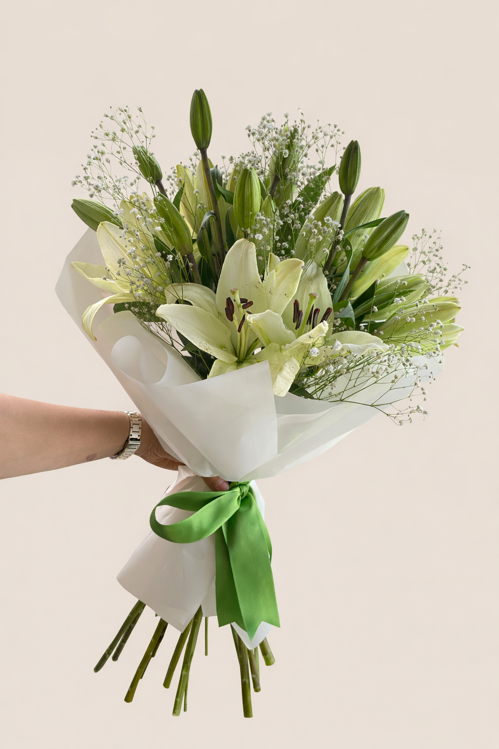 Elegante Bouquet De Lirios