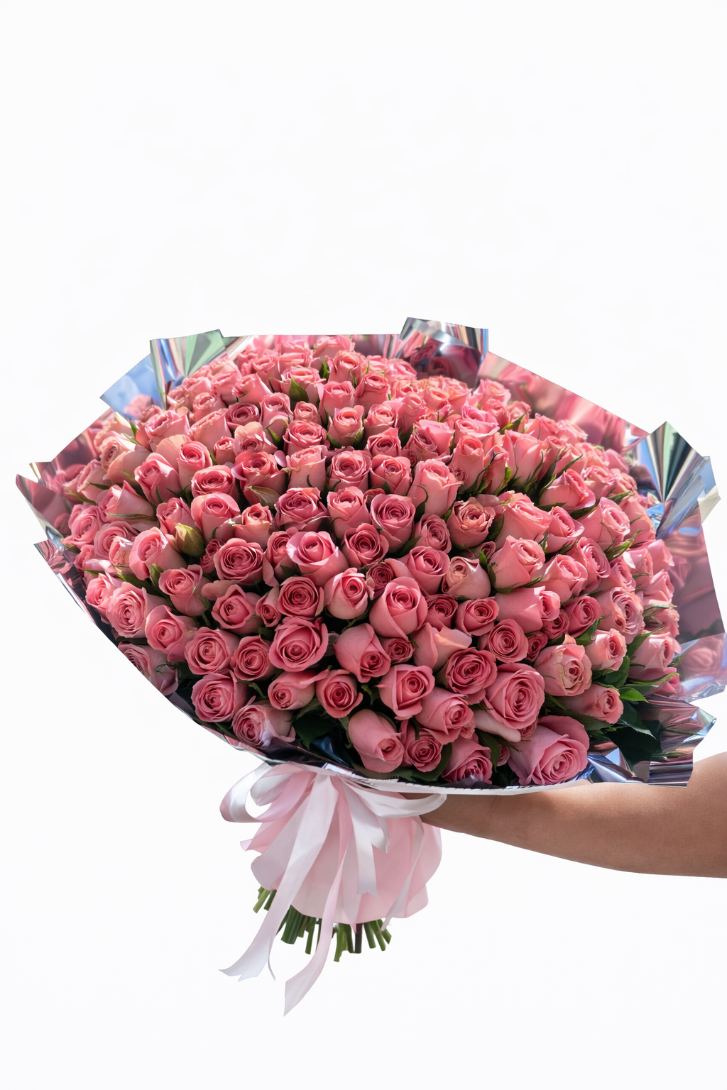 Bouquet de 100 Rosas Rosas