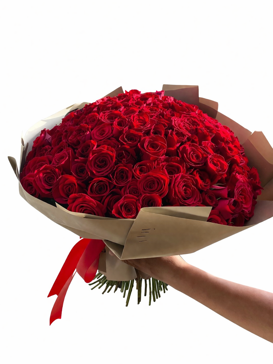 Bouquet De 100 Rosas Rojas