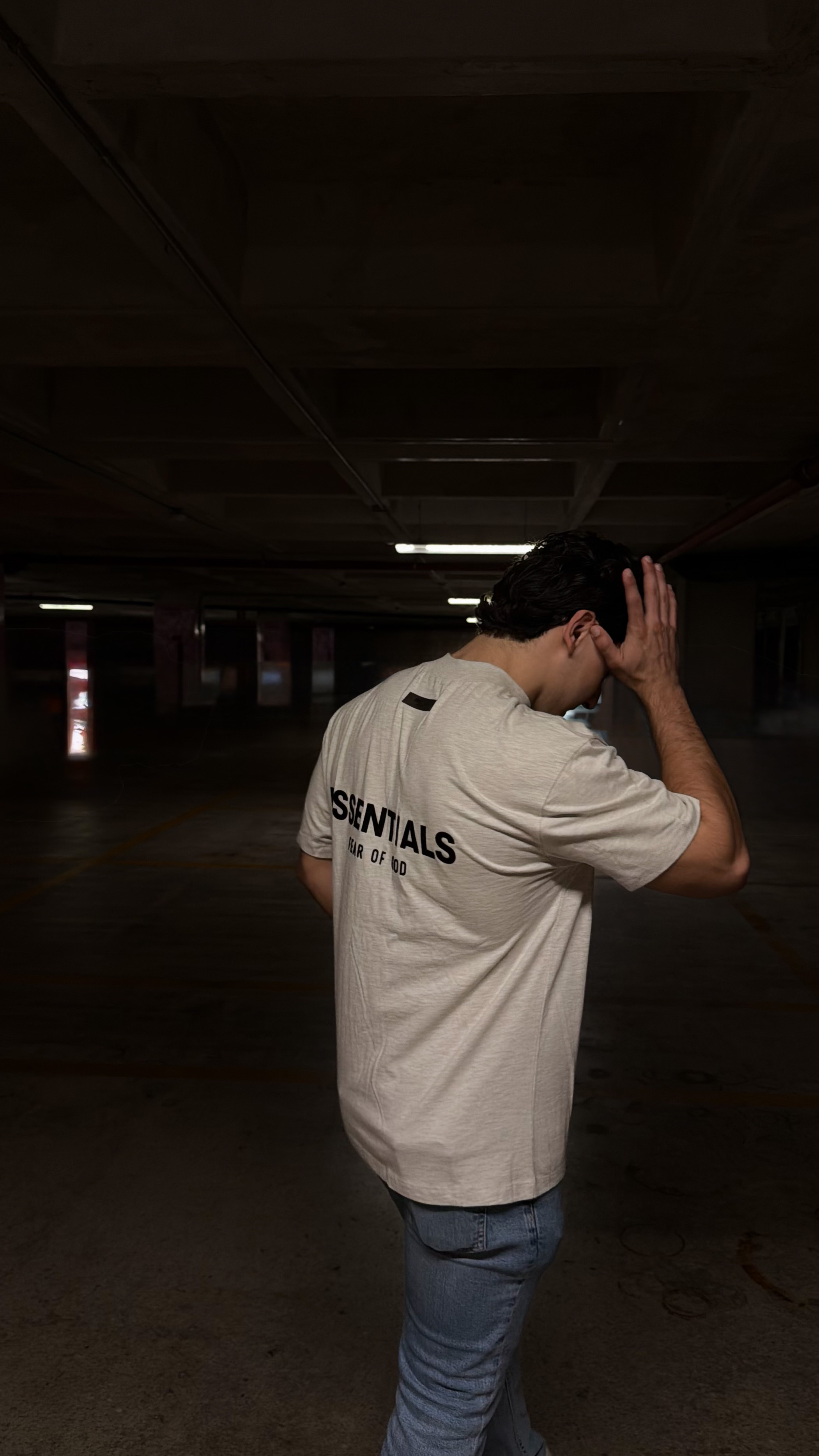 Fear of God ESSENTIALS Light Oatmeal T-Shirt