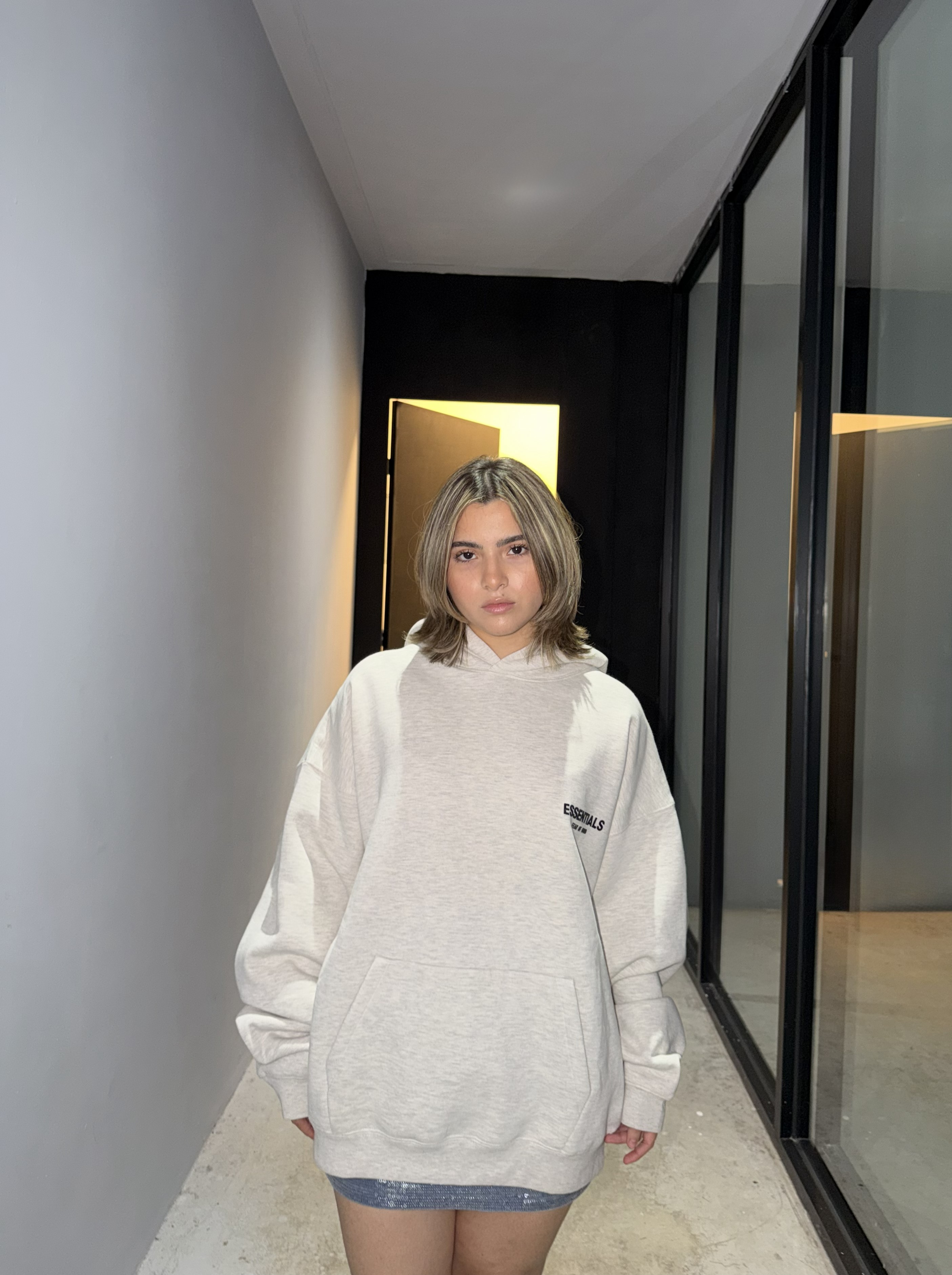 Fear of God ESSENTIALS Light Oatmeal Hoodie