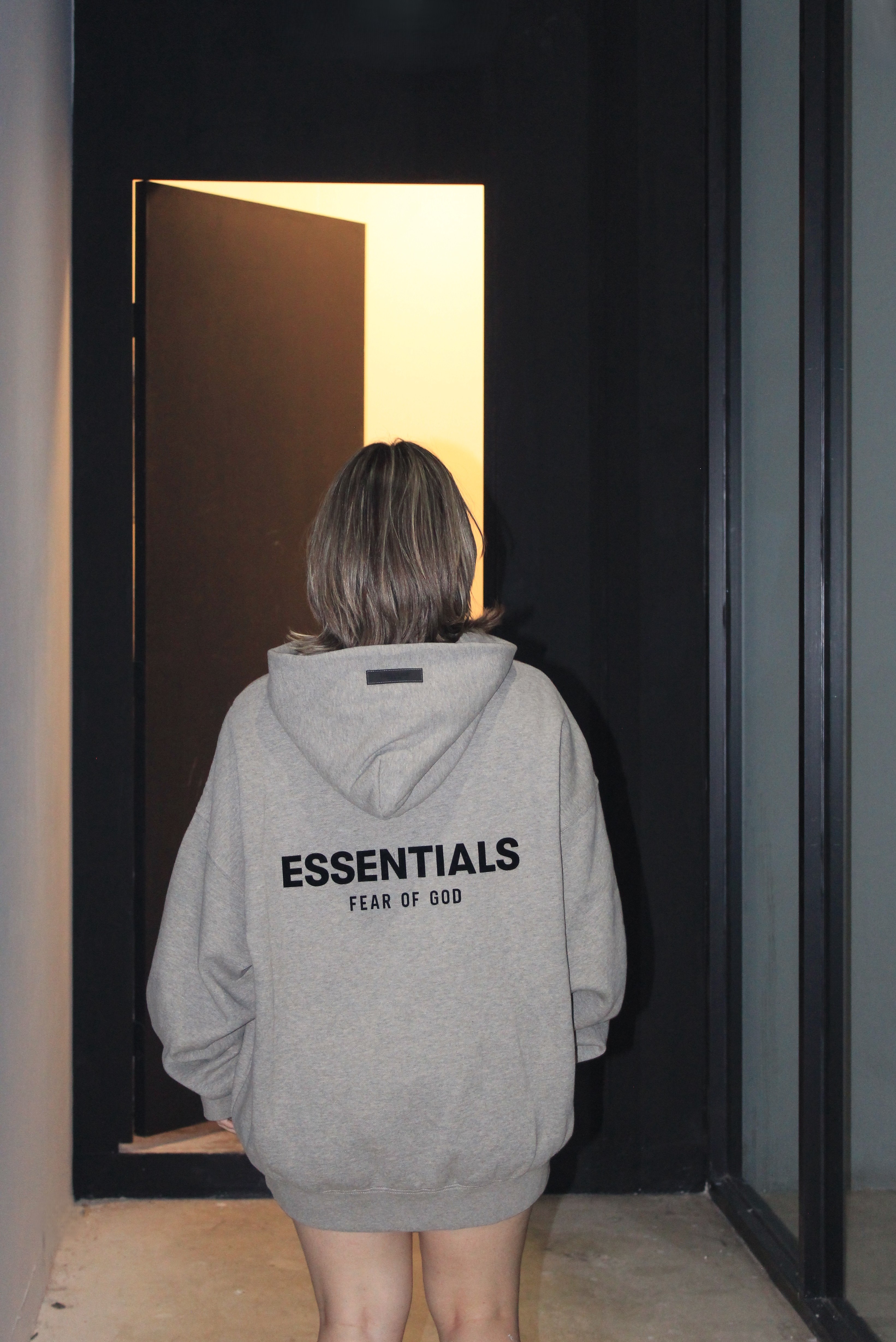 Fear of God ESSENTIALS Dark Oatmeal Hoodie