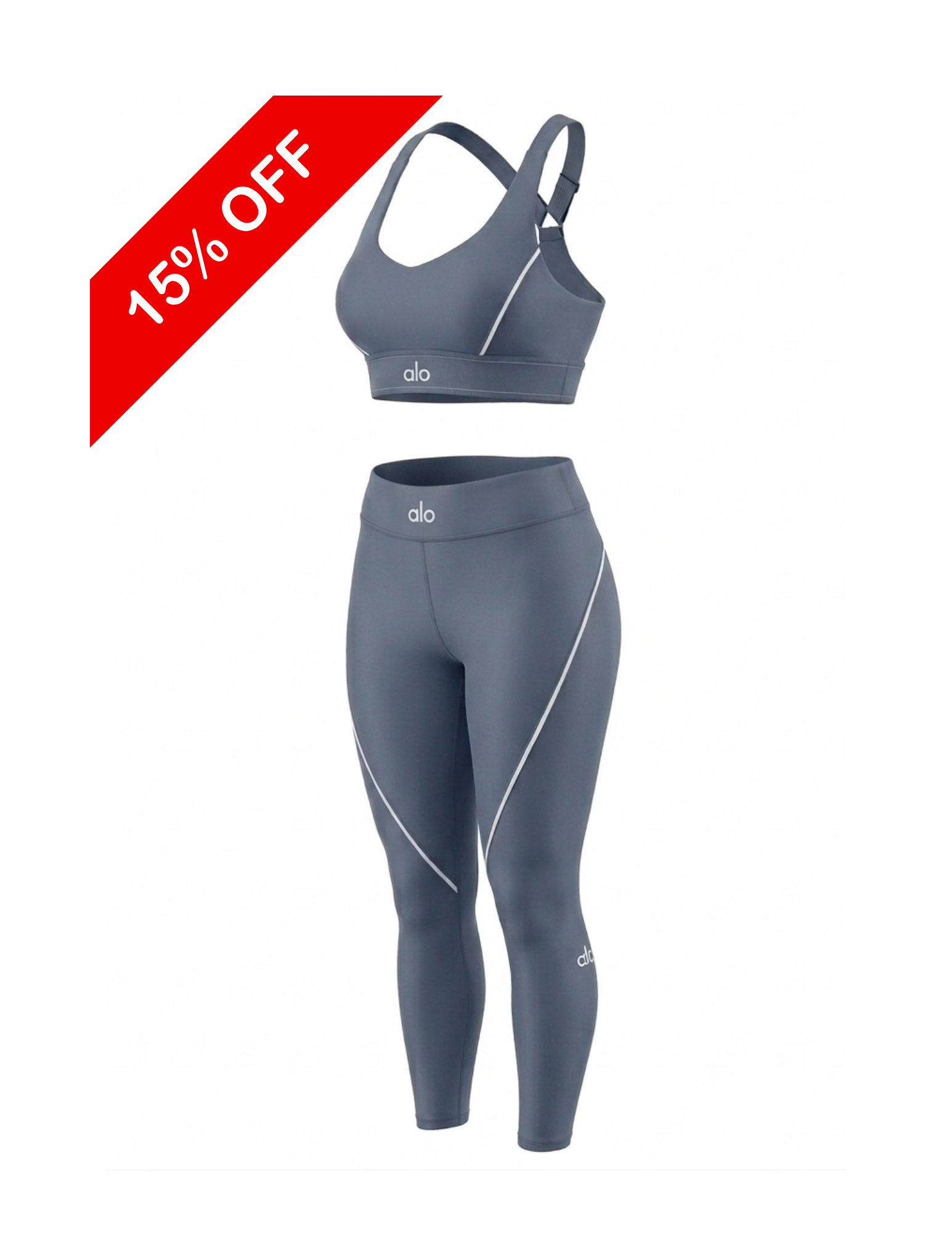 Alo Yoga - Airlift Line Up Set (Bra & Leggings)