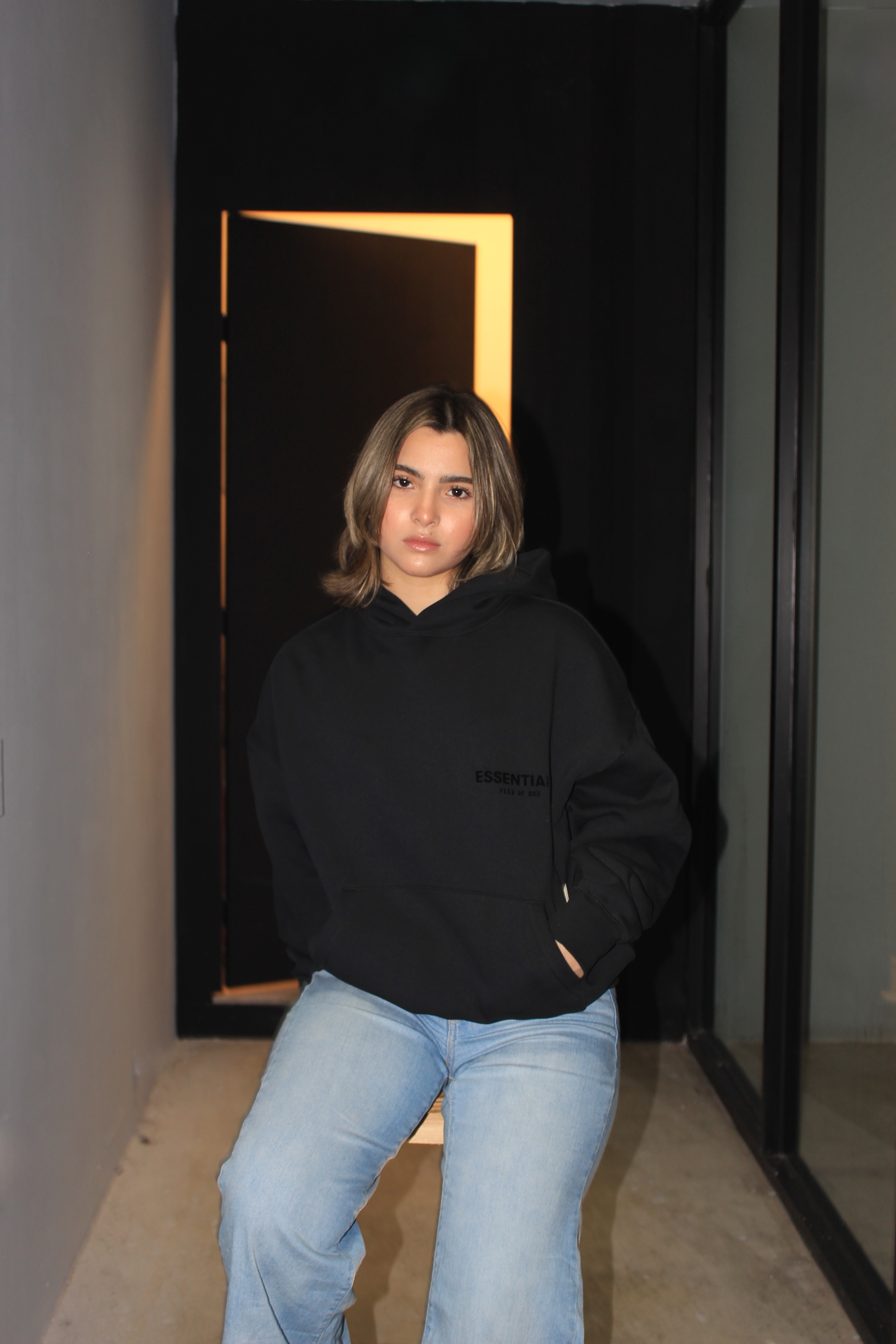 Fear of God ESSENTIALS Stretch Limo Hoodie