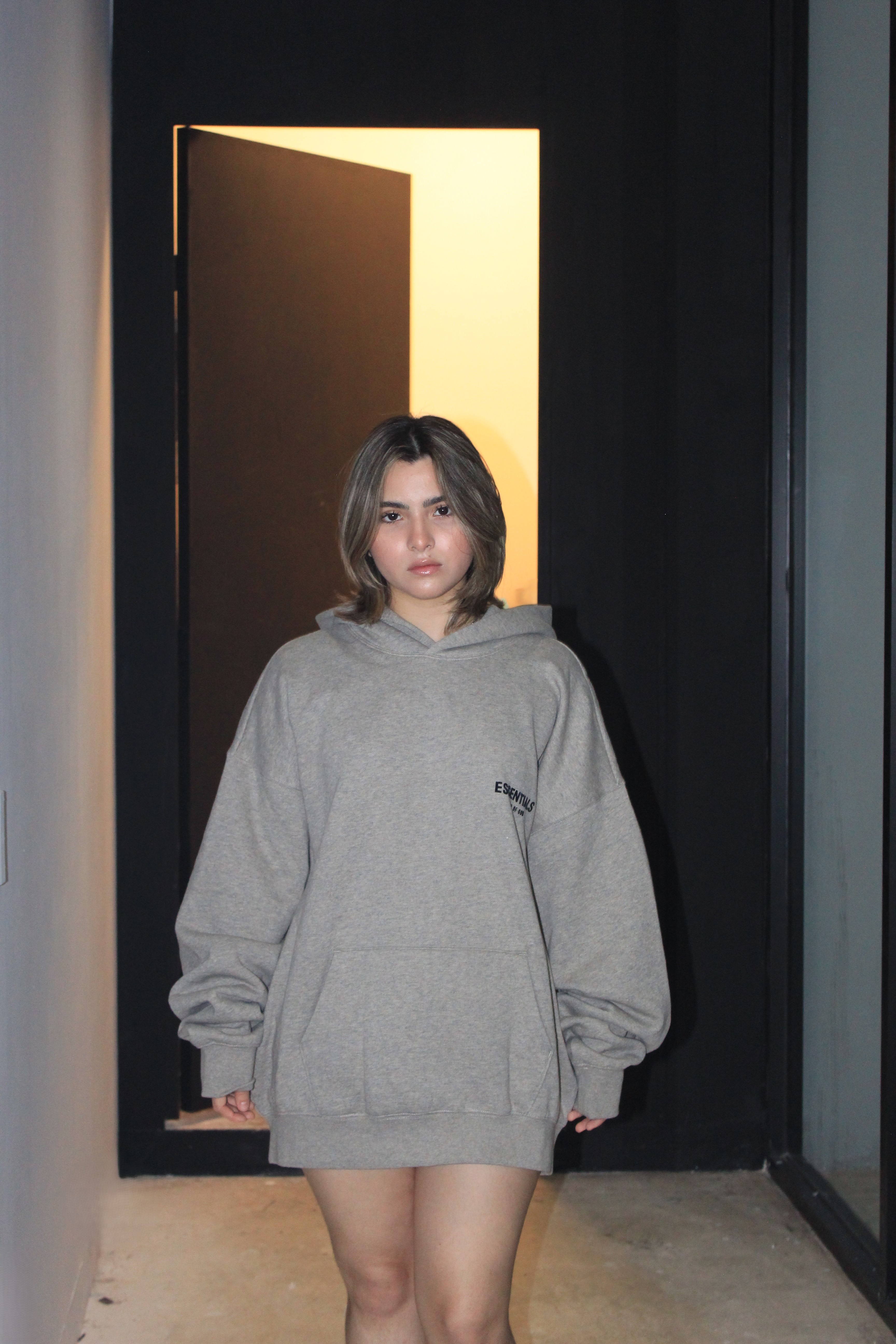 Fear of God ESSENTIALS Dark Oatmeal Hoodie