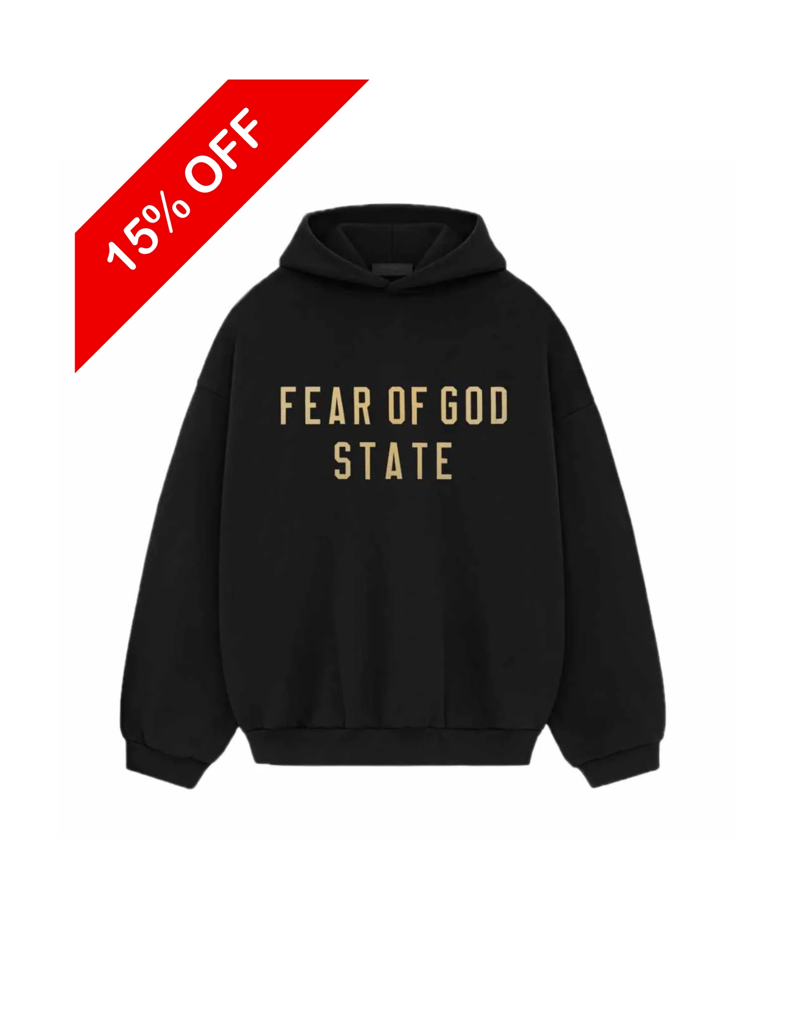 Fear of God ESSENTIALS Fleece Black Hoodie