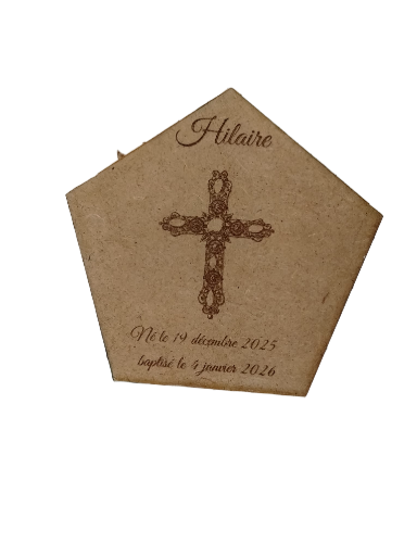 Cadeau de naissance en bois 