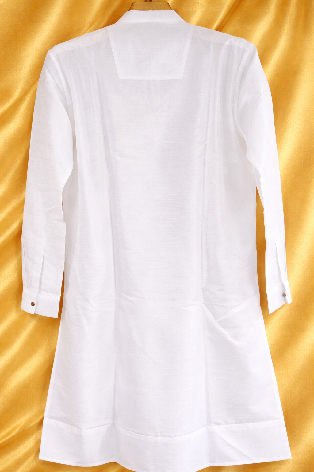 White Festive Gold Kurta