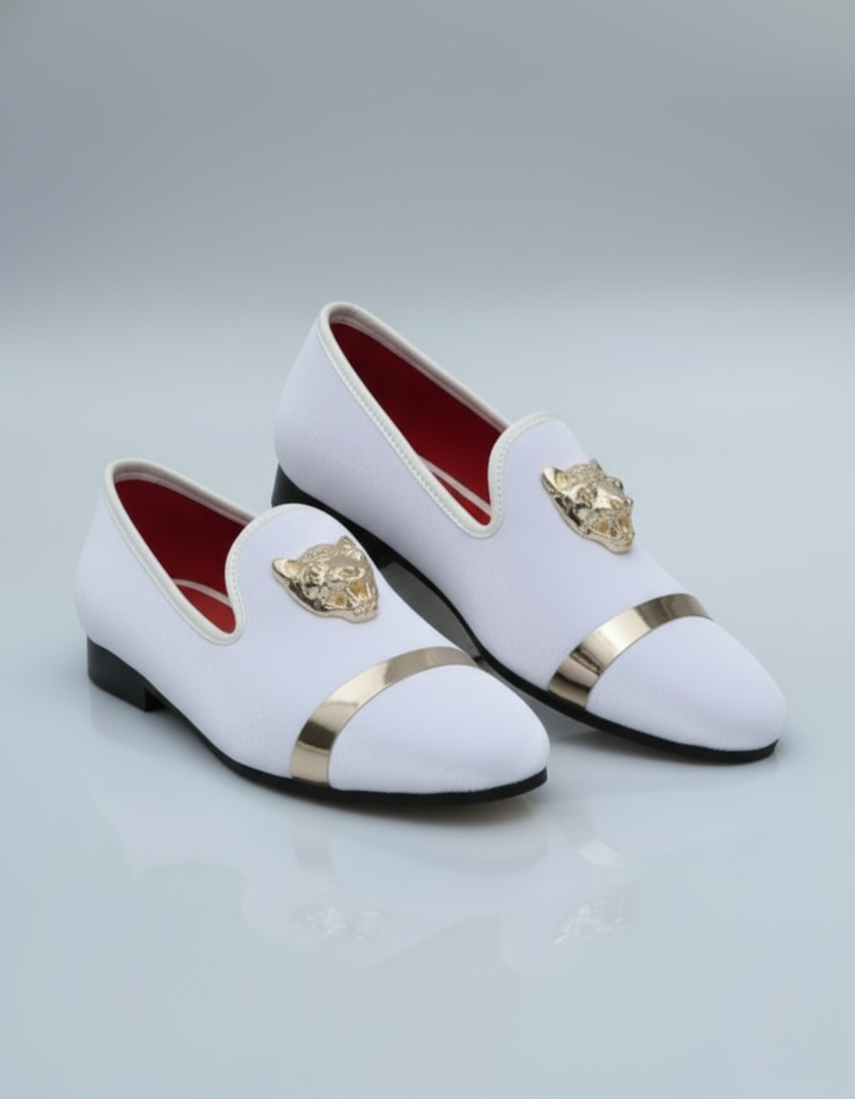 White Gold Designer Shoes