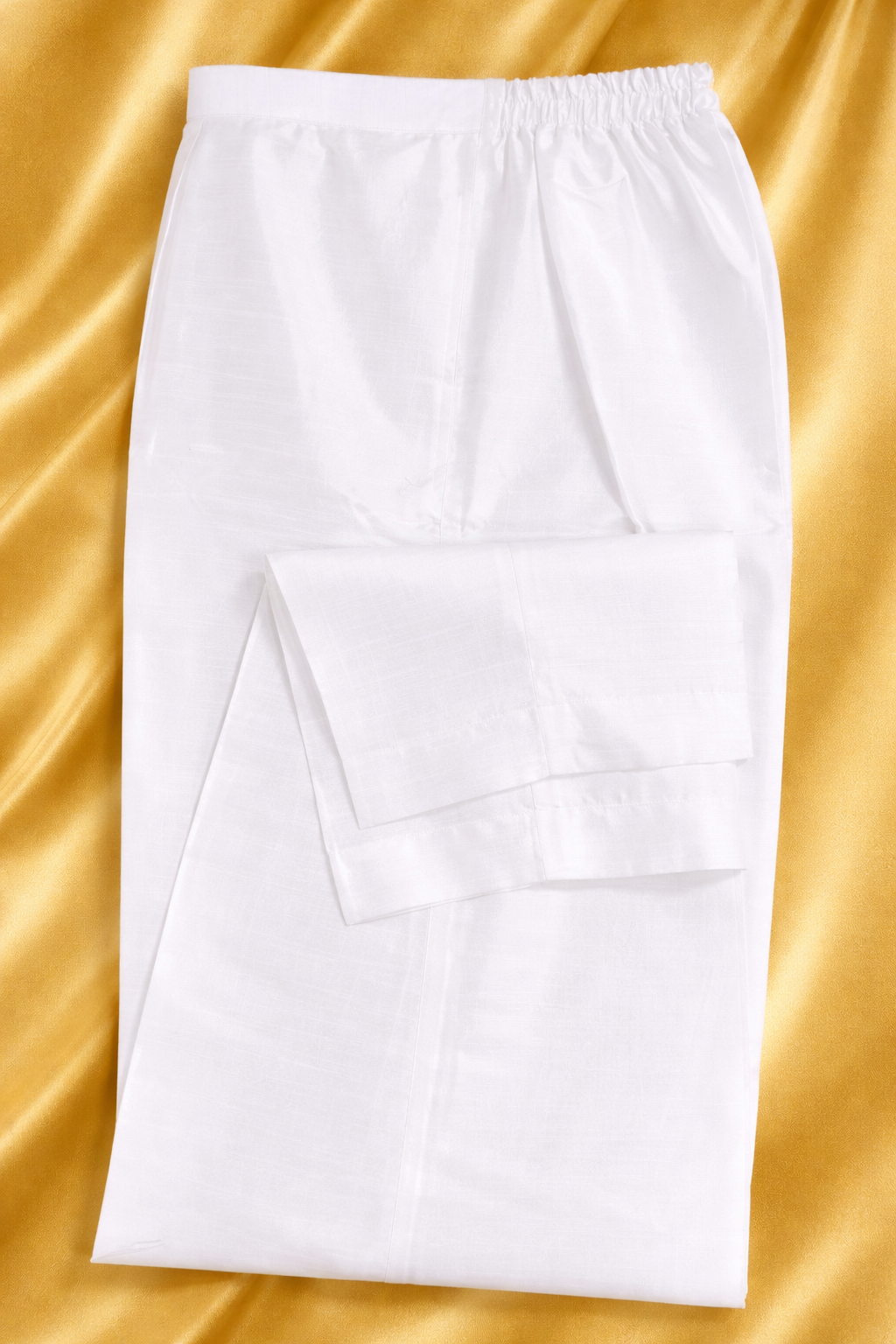 White Kurta with Gold Design