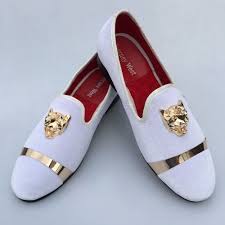 White Gold Designer Shoes