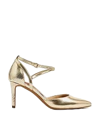 Gold Slingback Heels