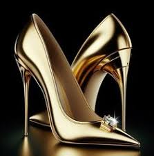 Luxury Gold Stiletto Heels