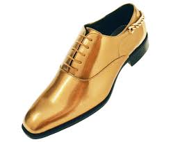 Gold Finish Formal Shoe
