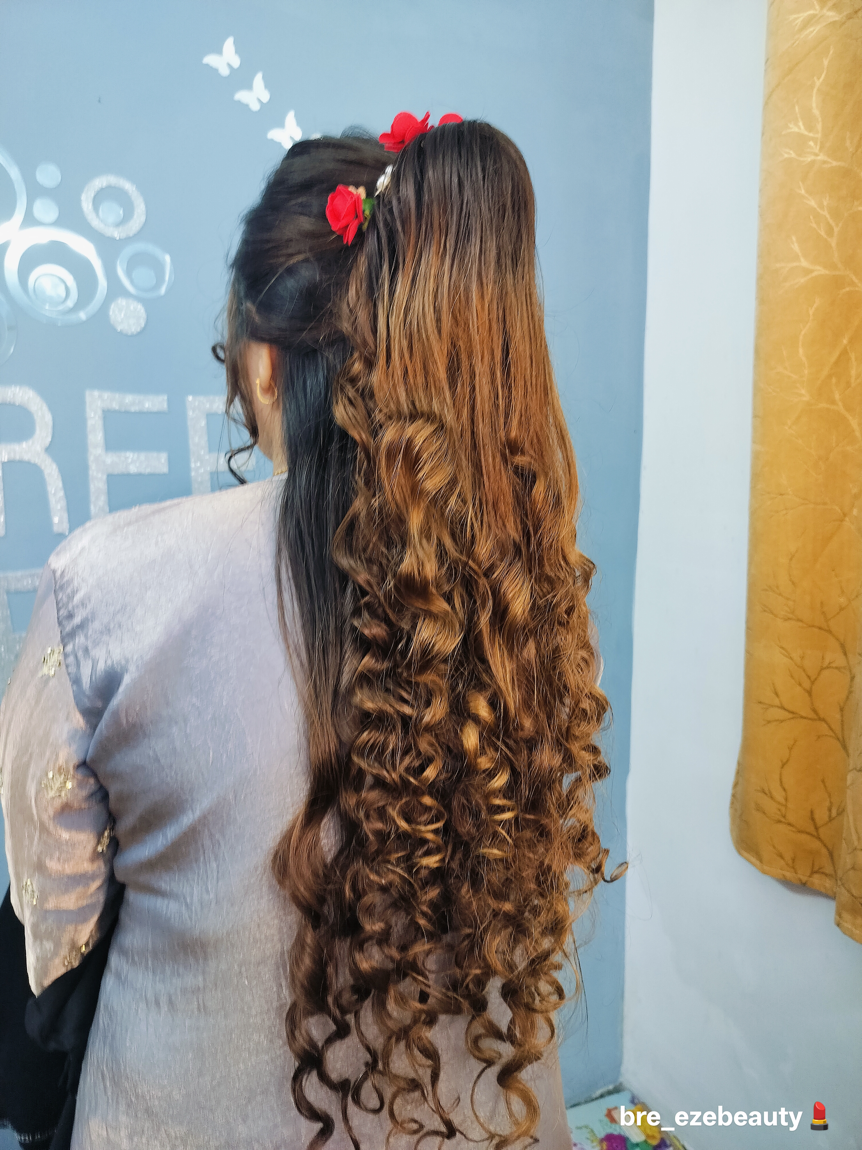 Curly Bridal Hair Styling