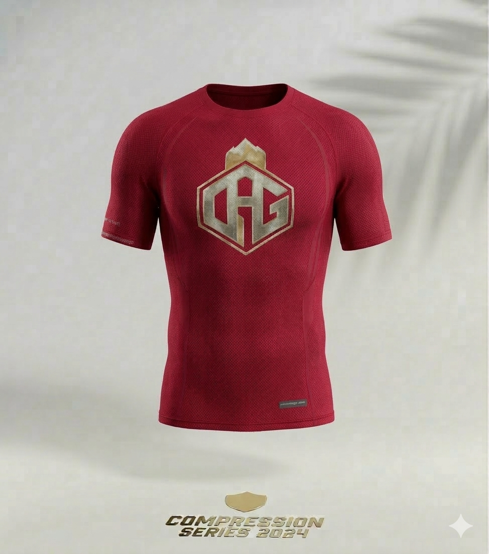 Red Compression Sports T-Shirt