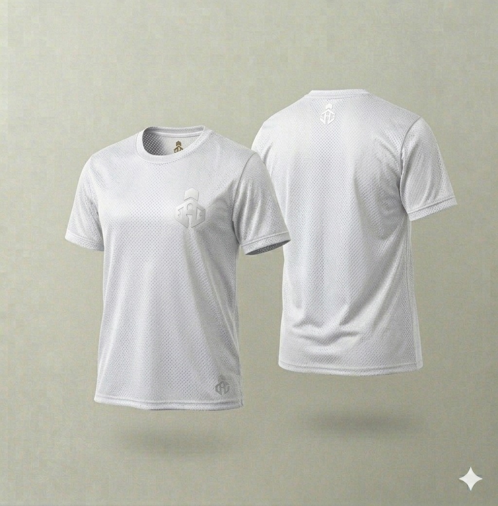 Classic White Mesh T-Shirt