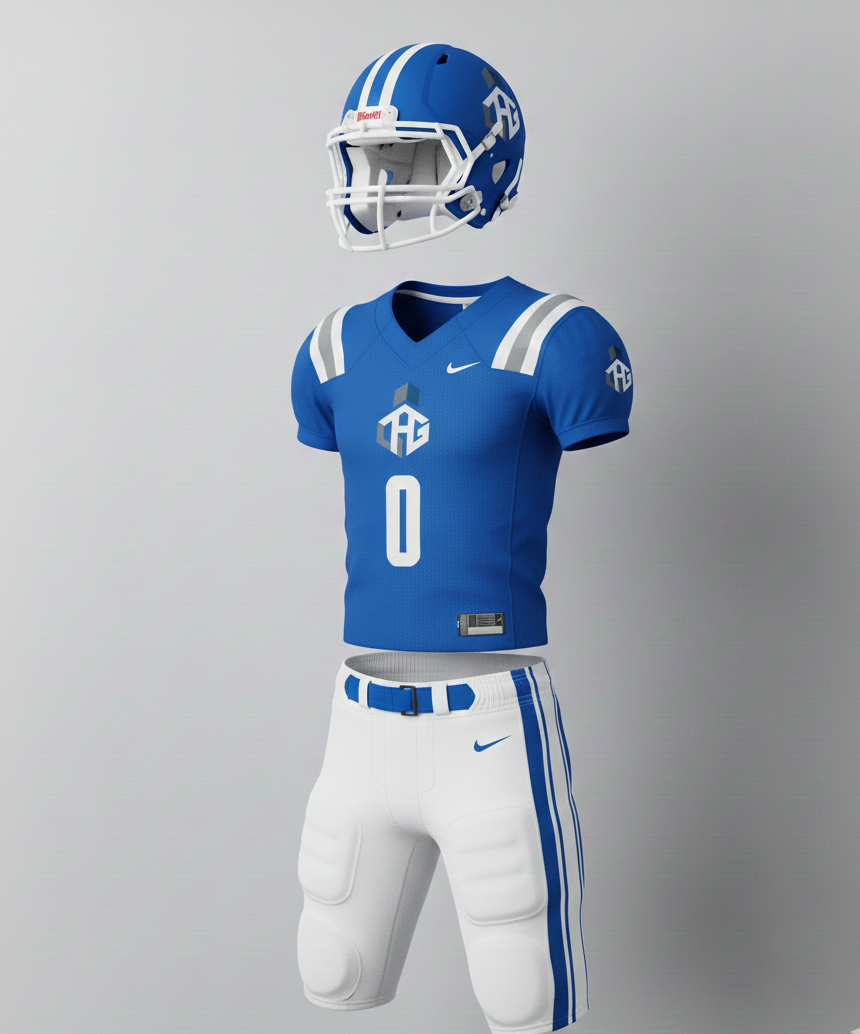 Blue Football Uniform Set