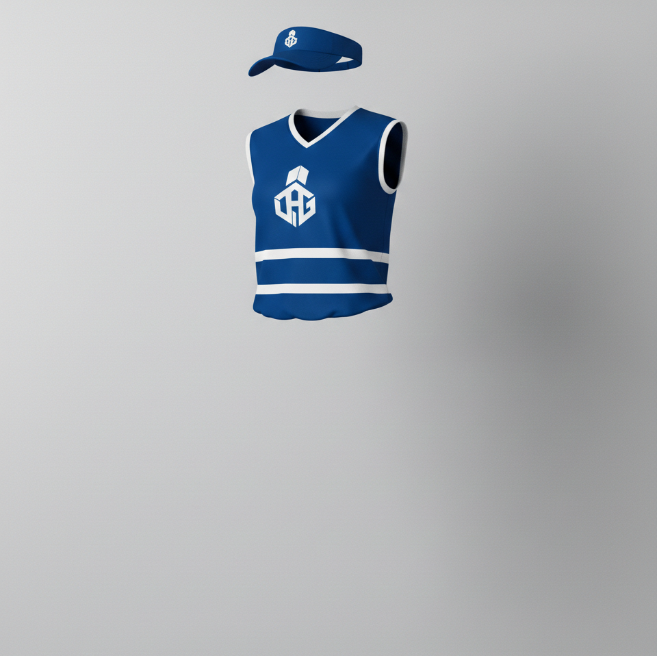 Blue Sports Vest & Cap Set