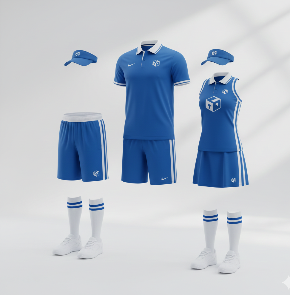 Team Blue Sports Uniform Set