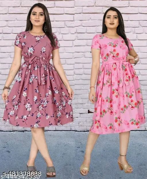 Floral Print Dress Set