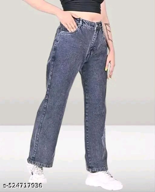 High-Waisted Wide Leg Jeans
