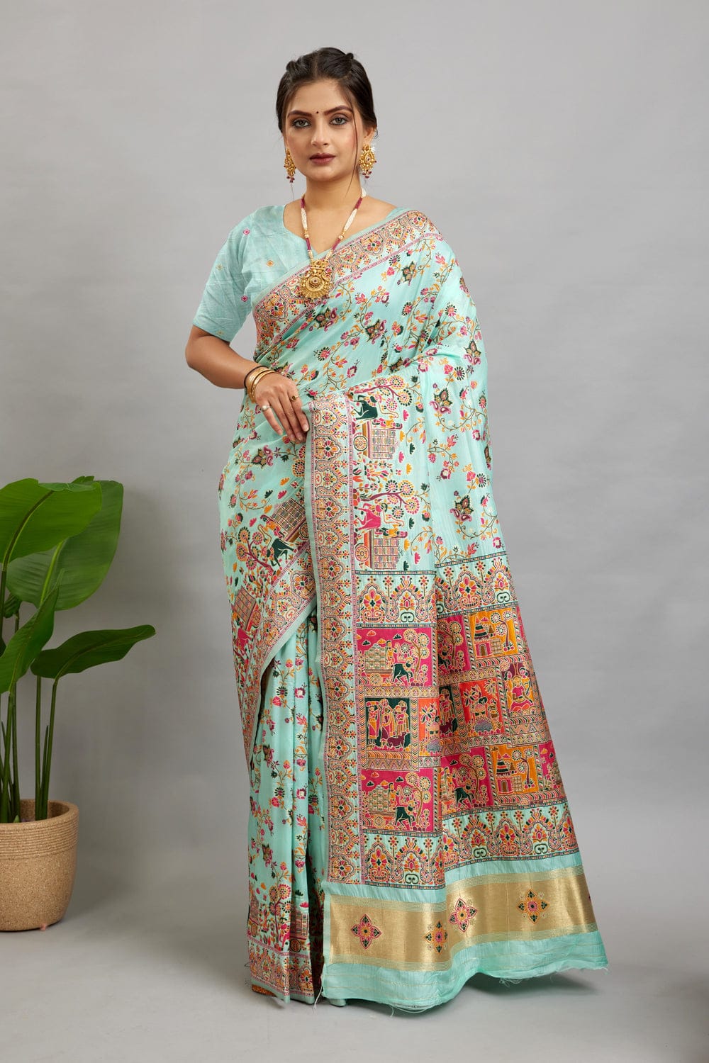Pastel Floral Saree