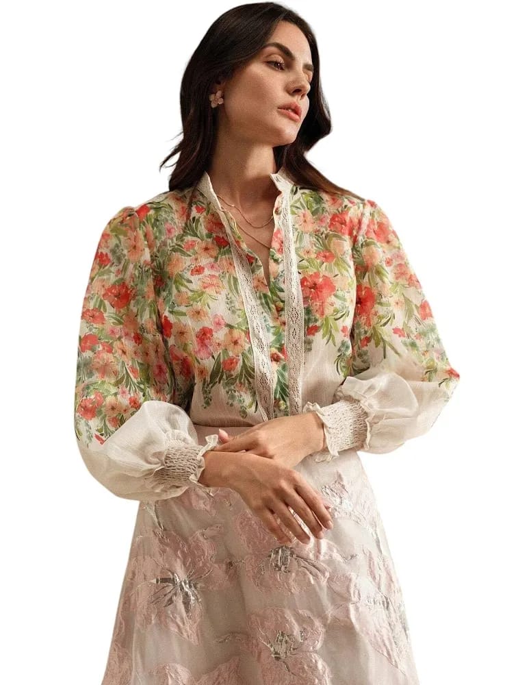Floral Sheer Blouse
