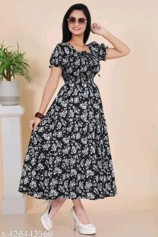 Floral Off-Shoulder Maxi Dress