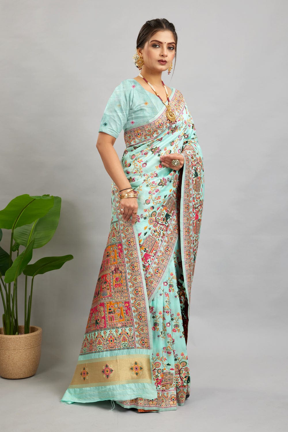 Pastel Floral Saree