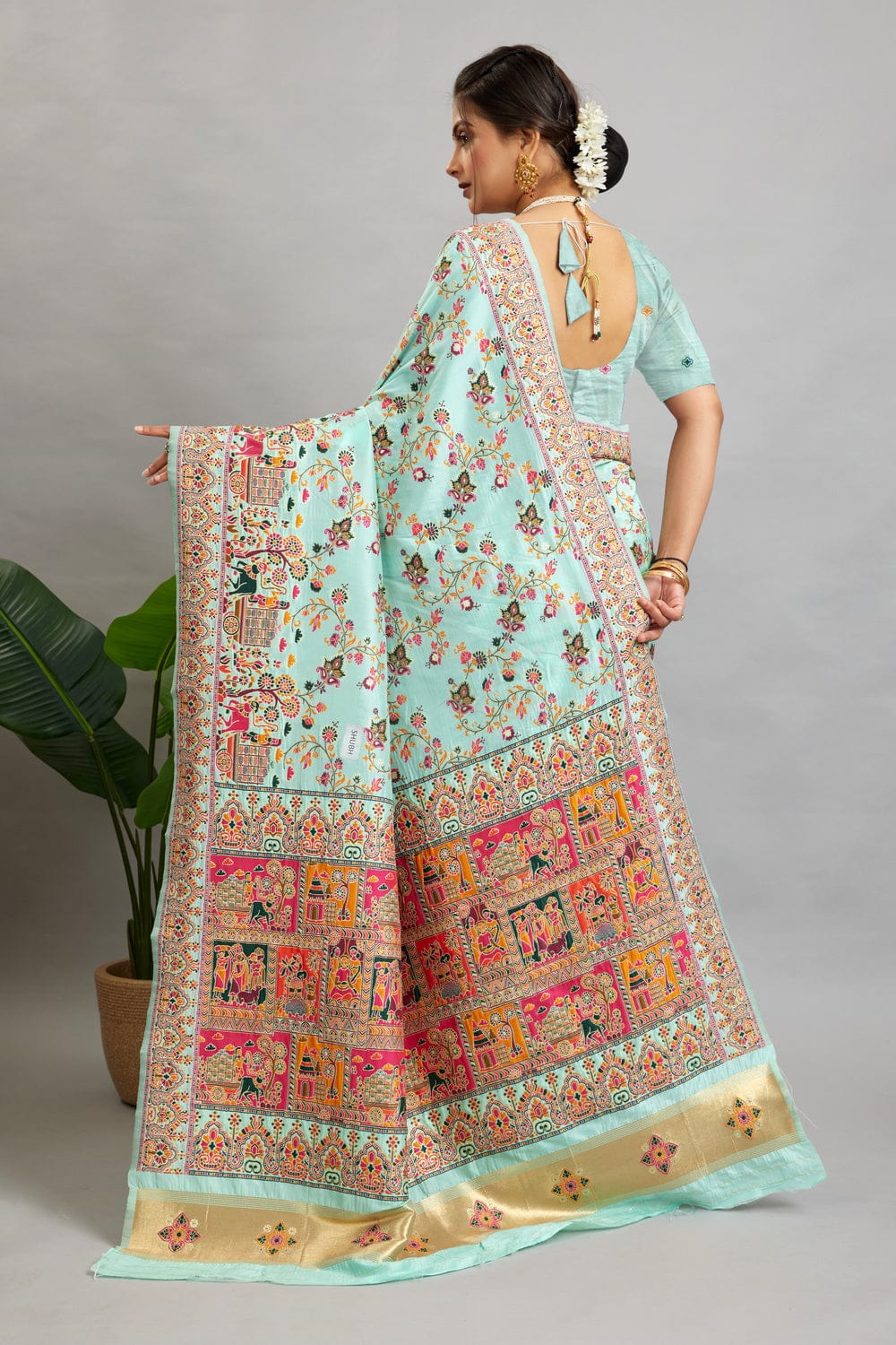 Pastel Floral Saree