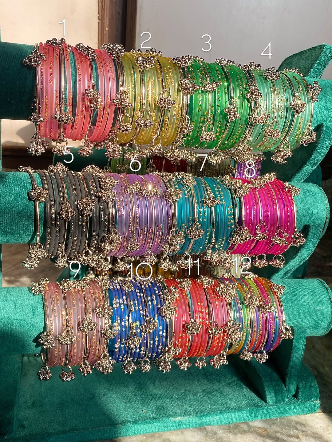 Colorful Traditional Bangles Set 24 colour available