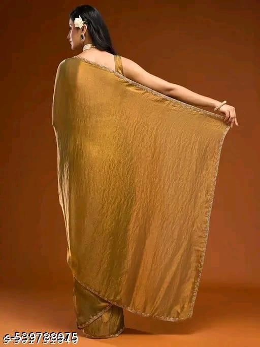 Golden Silk Saree