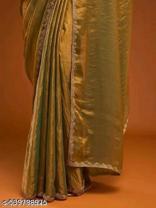 Golden Silk Saree