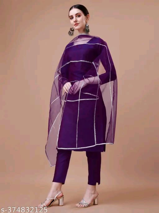 Elegant Purple Suit Set