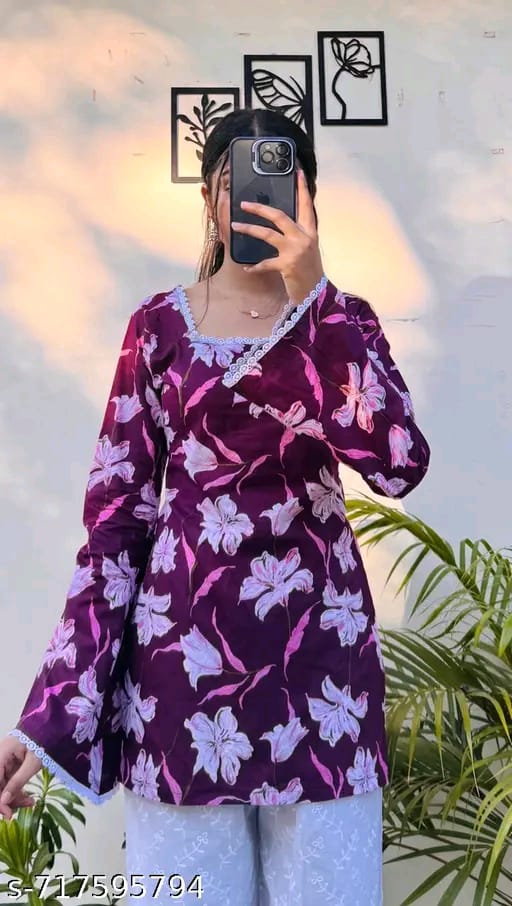 Floral Print Women's Tunic
