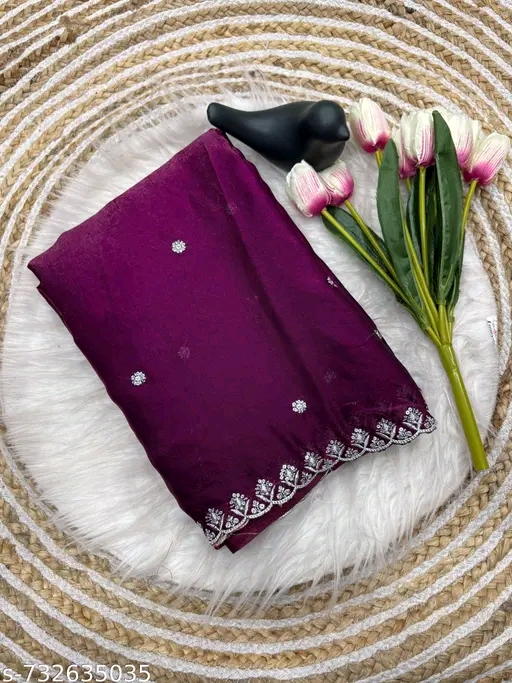 Elegant Purple Saree