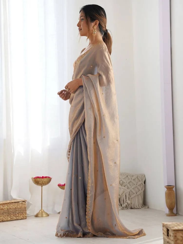 Elegant Beige Saree