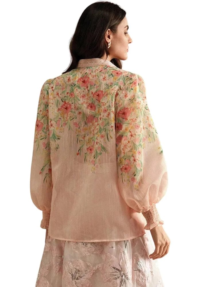 Floral Sheer Blouse
