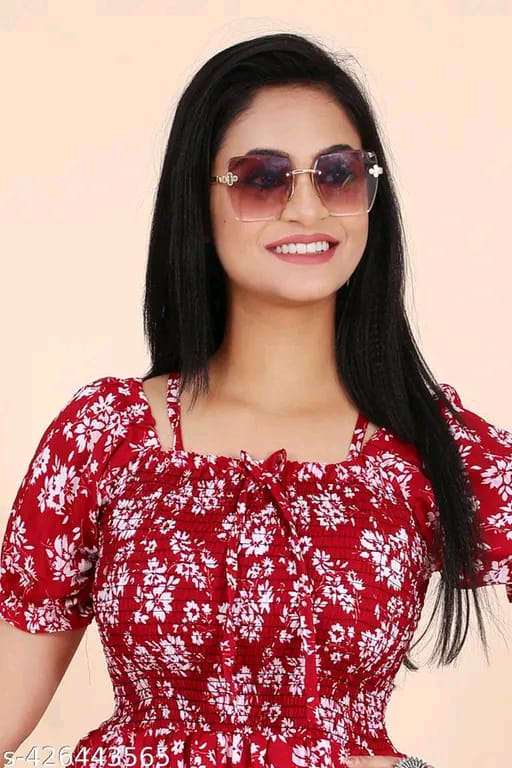 Red Floral Off-Shoulder Maxi Dress