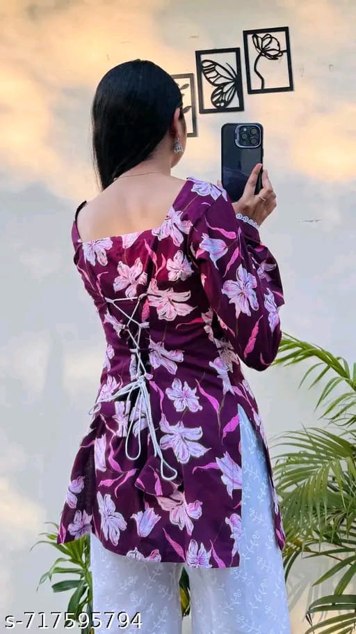 Floral Print Women's Tunic