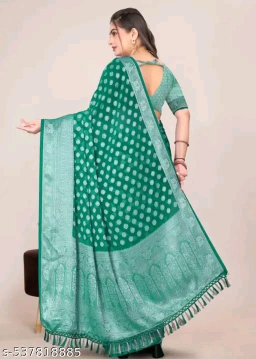 Elegant Green Printed Saree