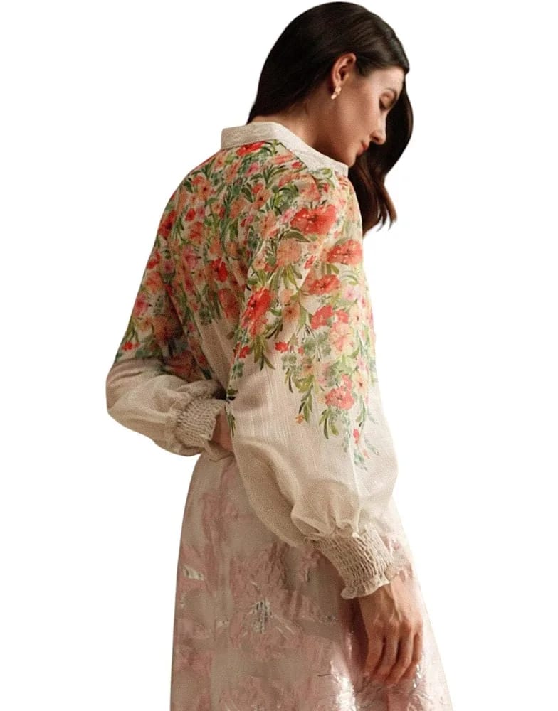 Floral Sheer Blouse