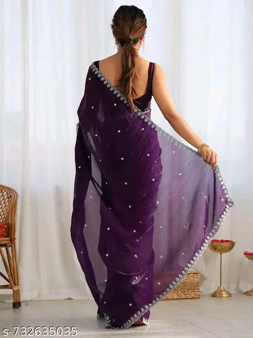 Elegant Purple Saree