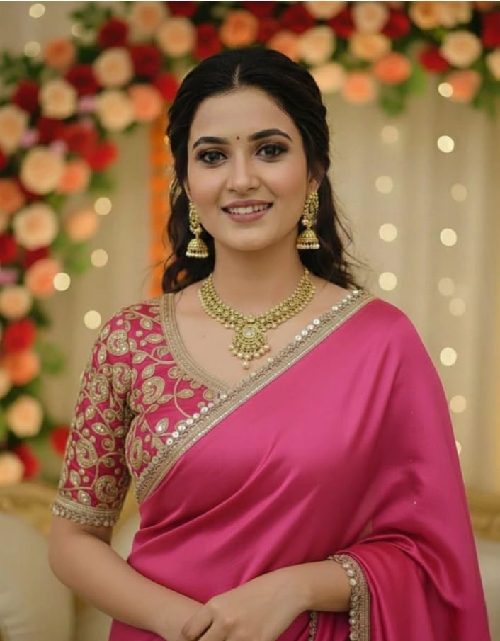 Embroidered Silk Saree