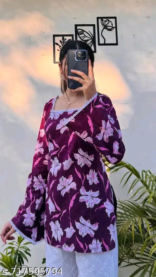 Floral Print Women's Tunic