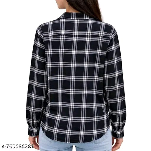 Women's Black Checked Shirt