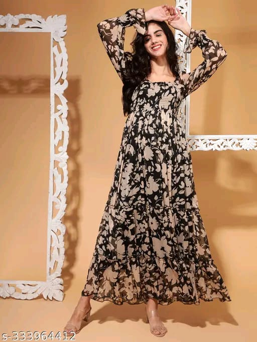 Floral Print Maxi Dress