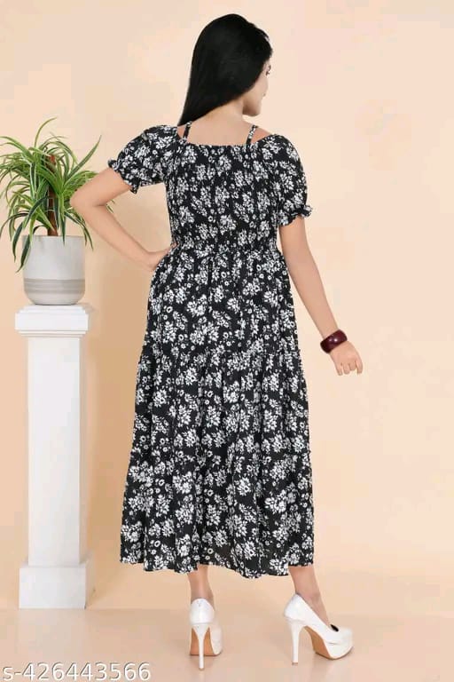 Floral Off-Shoulder Maxi Dress
